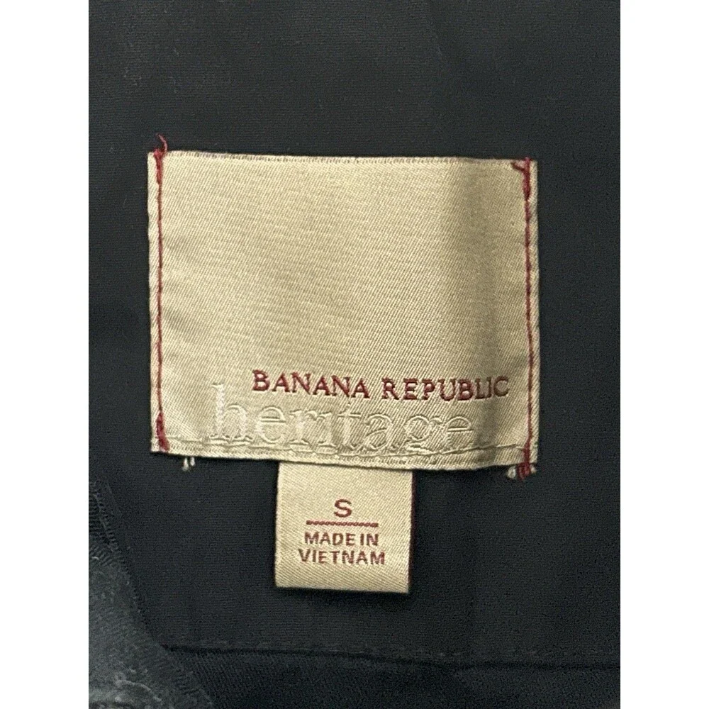 Banana Republic Heritage Men’s Small Black Quilted Utility Field Jacket Coat S
